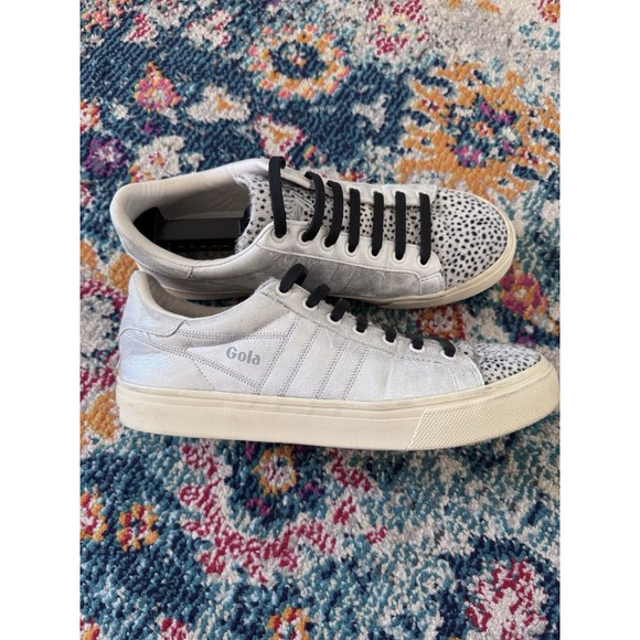 Gola Orchid II Cheetah and‎ Silver Sneakers Women's Size 10 CLA466 - Picture 8 of 9